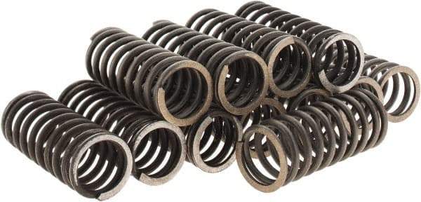 Value Collection - 1-1/64" OD, 0.12" Wire, Compression Spring - 56 Lb Spring Rating, Spring Steel - Industrial Tool & Supply