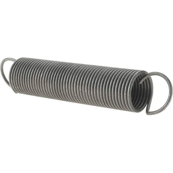 Value Collection - 47/64" OD, Steel Extension Spring - 1.4 Lb/In Rating - Industrial Tool & Supply