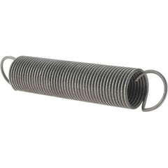 Value Collection - 47/64" OD, Steel Extension Spring - 1.4 Lb/In Rating - Industrial Tool & Supply