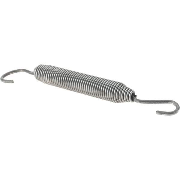 Value Collection - 17/32" OD, Steel Extension Spring - 5 Lb/In Rating - Industrial Tool & Supply