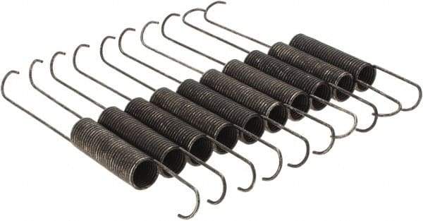 Value Collection - 5/8" OD, Steel Extension Spring - Industrial Tool & Supply