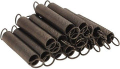 Value Collection - 3/8" OD, Steel Extension Spring - 2.1 Lb/In Rating - Industrial Tool & Supply