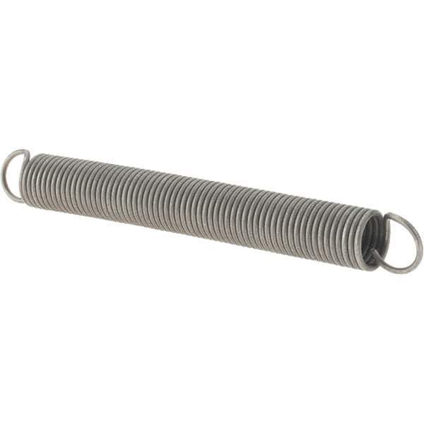 Value Collection - 3/8" OD, Steel Extension Spring - 1.9 Lb/In Rating - Industrial Tool & Supply