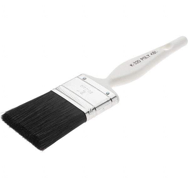 Value Collection - 2" Angled Nylon Varnish Brush - 2-1/2" Bristle Length, Plastic Handle - Industrial Tool & Supply