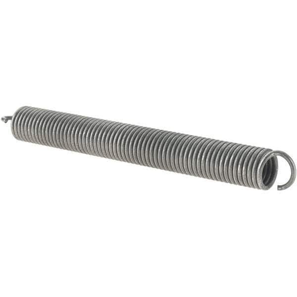 Value Collection - 31/64" OD, Steel Extension Spring - 6.3 Lb/In Rating - Industrial Tool & Supply