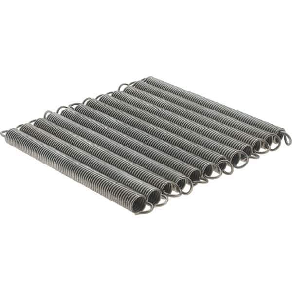 Value Collection - 7/16" OD, Steel Extension Spring - 6.5 Lb/In Rating - Industrial Tool & Supply