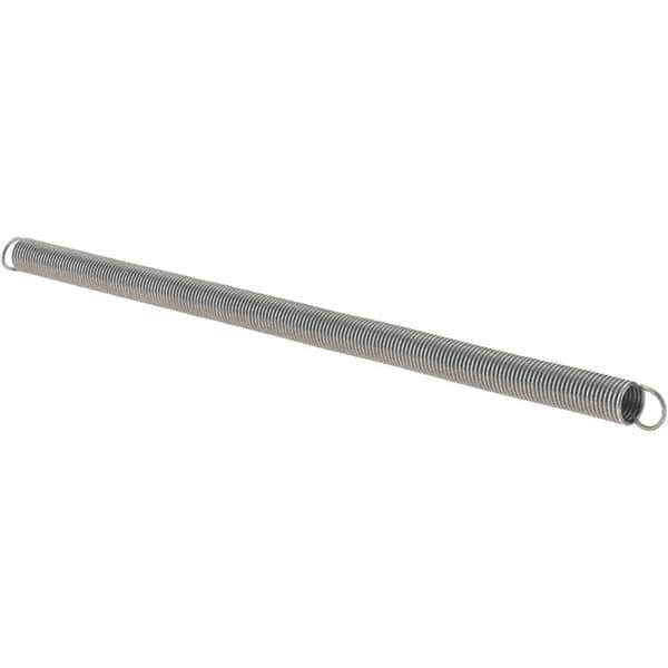 Value Collection - 1/4" OD, Steel Extension Spring - 0.4375 Lb/In Rating - Industrial Tool & Supply