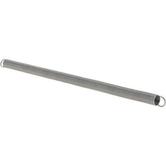 Value Collection - 1/4" OD, Steel Extension Spring - 0.4375 Lb/In Rating - Industrial Tool & Supply