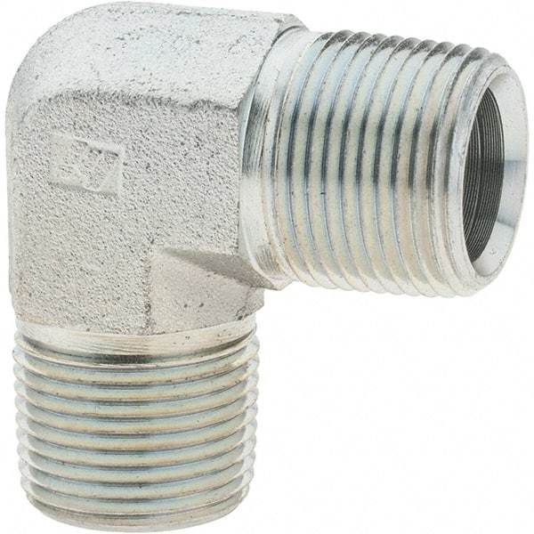 Value Collection - Industrial Pipe 90° Elbow - MNPTF x MNPTF, 4,000 psi - Industrial Tool & Supply