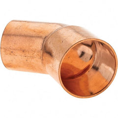 Value Collection - 1" Wrot Copper Pipe 45° Street Elbow - FTG x C - Industrial Tool & Supply