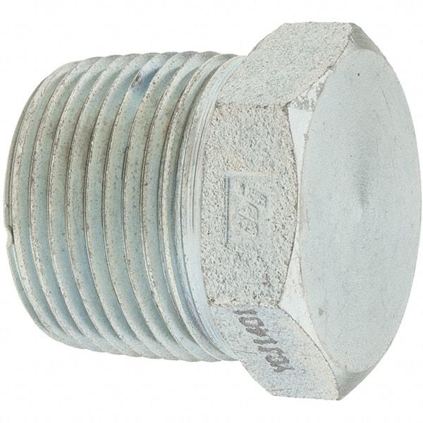 Value Collection - 1 Male Thread, Steel Industrial Pipe Hex Plug - MNPT - Industrial Tool & Supply