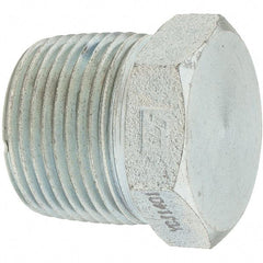 Value Collection - 1 Male Thread, Steel Industrial Pipe Hex Plug - MNPT - Industrial Tool & Supply