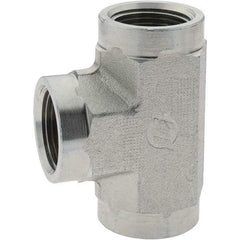 Value Collection - 3/4 x 3/4 x 3/4 Female Thread, Steel Industrial Pipe Tee - FNPT x FNPT x FNPT - Industrial Tool & Supply
