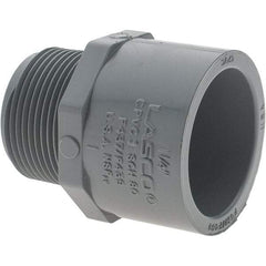 Value Collection - 1-1/4" CPVC Plastic Pipe Male Adapter - MIPT x Slip End Connections - Industrial Tool & Supply