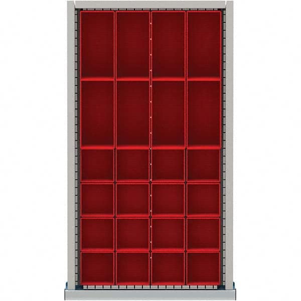 LISTA - 24-Compartment Drawer Divider Layout for 2.17" High Drawers - Industrial Tool & Supply