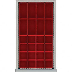 LISTA - 24-Compartment Drawer Divider Layout for 2.17" High Drawers - Industrial Tool & Supply