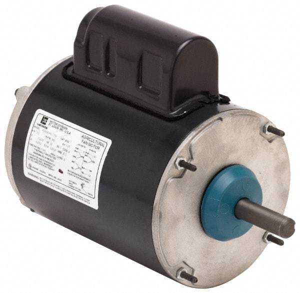 US Motors - 1 hp, TEAO Enclosure, Auto Thermal Protection, 850 RPM, 230 Volt, 60 Hz, Industrial Electric AC/DC Motor - Size 56 Frame, C-Face Mount, 1 Speed, Ball Bearings, 5.8 Full Load Amps, F Class Insulation, CW Shaft End - Industrial Tool & Supply