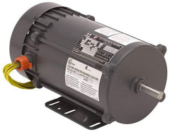 US Motors - 1 hp, TEFC Enclosure, Auto Thermal Protection, 3,450 RPM, 115/230 Volt, 60 Hz, Industrial Electric AC/DC Motor - Size 56 Frame, Rigid Base Mount, 1 Speed, Ball Bearings, 12.0/6.0 Full Load Amps, BR Class Insulation, Reversible - Industrial Tool & Supply