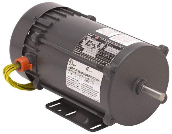 US Motors - 3/4 hp, TEFC Enclosure, Auto Thermal Protection, 3,450 RPM, 115/230 Volt, 60 Hz, Industrial Electric AC/DC Motor - Size 56 Frame, Rigid Mount, 1 Speed, Ball Bearings, 9.8/4.9 Full Load Amps, B Class Insulation, Reversible - Industrial Tool & Supply