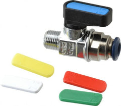 Aignep USA - 1/8" Pipe, Full Port, Brass Standard Ball Valve - Industrial Tool & Supply