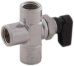 Aignep USA - 1/8" Pipe, Full Port, Brass Standard Ball Valve - Industrial Tool & Supply