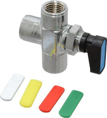 Aignep USA - 1/4" Pipe, Full Port, Brass Standard Ball Valve - Industrial Tool & Supply