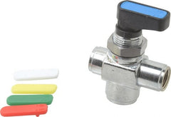 Aignep USA - 1/8" Pipe, Full Port, Brass Standard Ball Valve - Industrial Tool & Supply