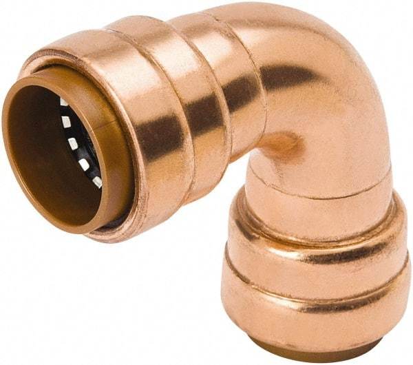 B&K Mueller - 3/4" Tube OD, Metal Push-to-Connect Tube Union Elbow - Tube to Tube Connection, 200 Max psi, Rubber O-Ring - Industrial Tool & Supply
