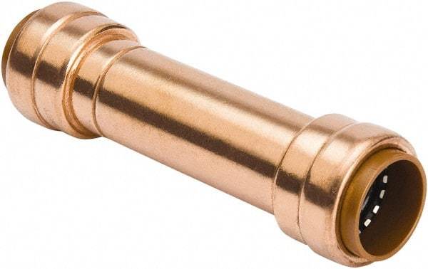 B&K Mueller - 1/2" Tube OD, Metal Push-to-Connect Tube Union - Tube to Tube Connection, 200 Max psi, Rubber O-Ring - Industrial Tool & Supply