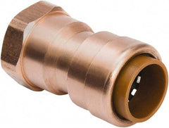 B&K Mueller - 3/4" Outside Diam, Metal Push-to-Connect Tube Female Connector - 200 Max psi, Tube to Female NPT Connection, Rubber O-Ring - Industrial Tool & Supply