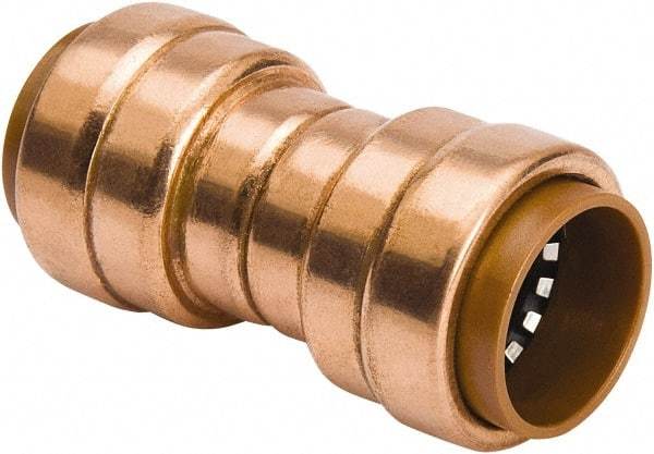 B&K Mueller - 1/2" Tube OD, Metal Push-to-Connect Tube Union - Tube to Tube Connection, 200 Max psi, Rubber O-Ring - Industrial Tool & Supply