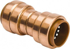 B&K Mueller - 1/2" Tube OD, Metal Push-to-Connect Tube Union - Tube to Tube Connection, 200 Max psi, Rubber O-Ring - Industrial Tool & Supply