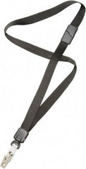 Ability One - Lanyards Material: Nylon Color: Black - Industrial Tool & Supply