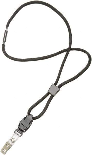 Ability One - Lanyards Material: Polyester Color: Black - Industrial Tool & Supply