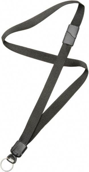 Ability One - Lanyards Material: Nylon Color: Black - Industrial Tool & Supply
