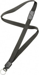 Ability One - Lanyards Material: Nylon Color: Black - Industrial Tool & Supply