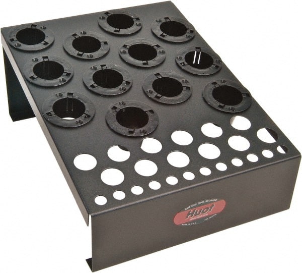 Huot - 17 Inches Width x 7 Inches Height x 17 Inches Depth NC/CNC Collet Storage Rack - Industrial Tool & Supply