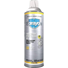 Sprayon - 20 oz Aerosol Spray Lubricant - Clear, -40°F to 475°F, Food Grade - Industrial Tool & Supply
