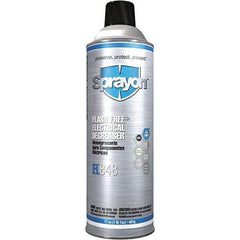 Sprayon - 16 Ounce Aerosol Electrical Grade Cleaner/Degreaser - Nonflammable, Plastic Safe - Industrial Tool & Supply