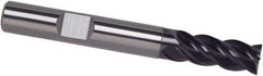 Guhring - 1", 1-1/2" LOC, 1" Shank Diam, 5" OAL, 4 Flute, Solid Carbide Square End Mill - Single End, FIREX Finish, Spiral Flute, 35/38° Helix, Centercutting, Right Hand Cut, Right Hand Flute, Series 4251 - Industrial Tool & Supply