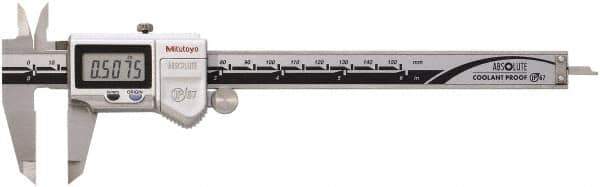 Mitutoyo - 0 to 150mm Range, 0.01mm Resolution, IP67 Electronic Caliper - 0.001" Accuracy - Industrial Tool & Supply