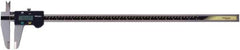 Mitutoyo - 0 to 600mm Range, 0.01mm Resolution, Electronic Caliper - 0.002" Accuracy, SPC Output - Industrial Tool & Supply