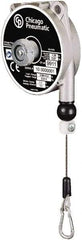 Chicago Pneumatic - 2.2 Lb Load Capacity, 5.2' Travel Distance, Tool Balancer - Stainless Steel Cable, Aluminum Housing, Tension Adjustment, Locking Mechanism - Industrial Tool & Supply