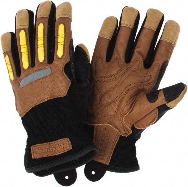 PIP - Leather/Spandex Work Gloves - Industrial Tool & Supply