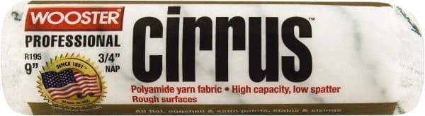 Wooster Brush - 3/4" Nap, 9" Wide Paint Roller Cover - Rough Texture, Polyamide - Industrial Tool & Supply