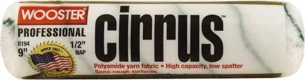 Wooster Brush - 1/2" Nap, 9" Wide Paint Roller Cover - Semi-Rough Texture, Polyamide - Industrial Tool & Supply