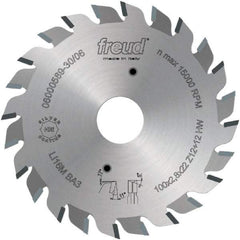 Freud - 100mm Diam, 3/4" Arbor Hole Diam, Wet & Dry Cut Saw Blade - Carbide-Tipped, Standard Round Arbor - Industrial Tool & Supply