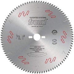 Freud - 300mm Diam, 1" Arbor Hole Diam, 96 Tooth Wet & Dry Cut Saw Blade - Carbide-Tipped, Standard Round Arbor - Industrial Tool & Supply