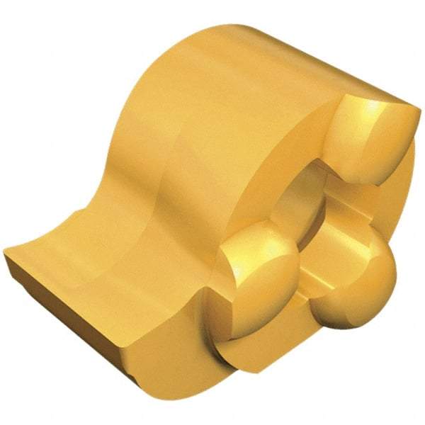 Iscar - 11200010GIQL Grade IC528, 2mm Cutting Width Carbide Grooving Insert - 2.3mm Max Depth of Cut, 0.1mm Corner Radius, TiCN/TiN Finish - Industrial Tool & Supply