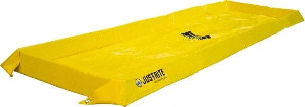 Justrite - 40 Gal Low Wall Berm - 4" High x 2' Wide x 8" Long - Industrial Tool & Supply